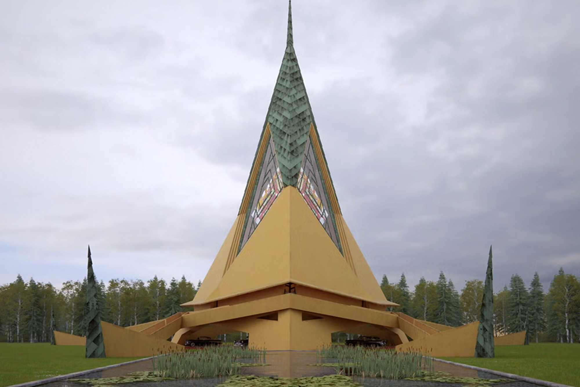 Nooit gebouwde ontwerpen van Frank Lloyd Wright