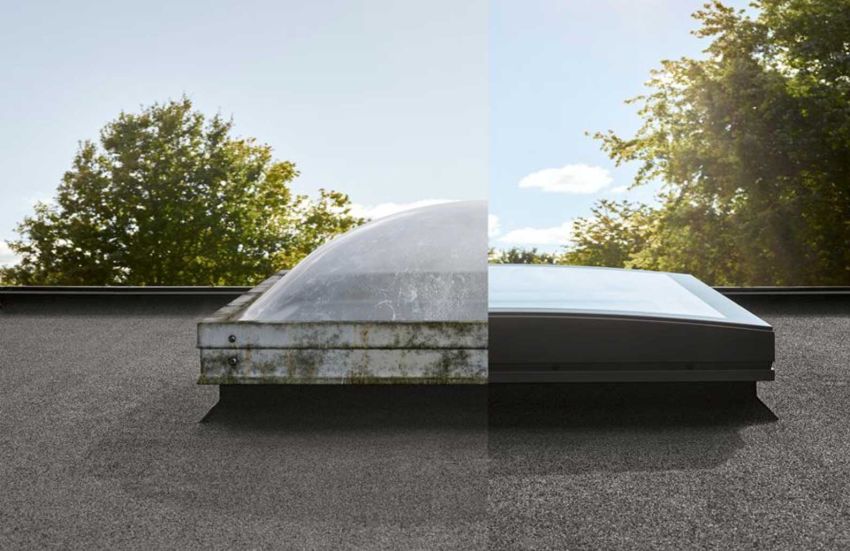 De vervanging van oude lichtkoepels opent nieuwe renovatieperspectieven