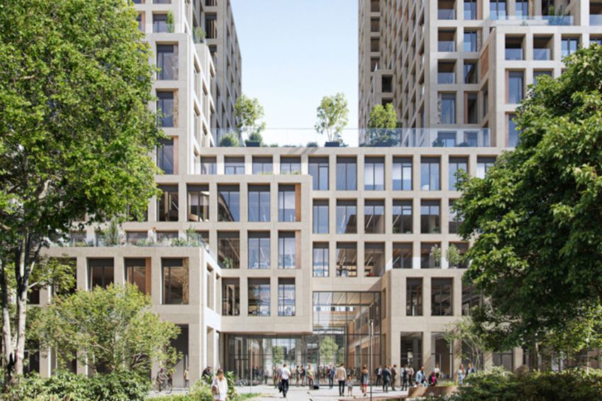 MVRDV ontwerpt twee verbonden torens voor Tour & Taxis in Brussel