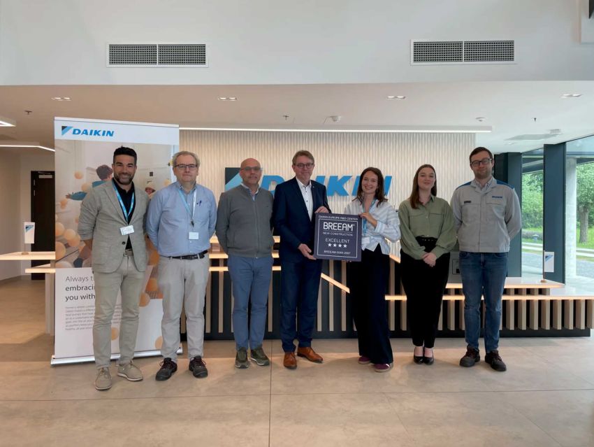 Daikin European Development Center behaalt BREEAM Excellent certificaat ​