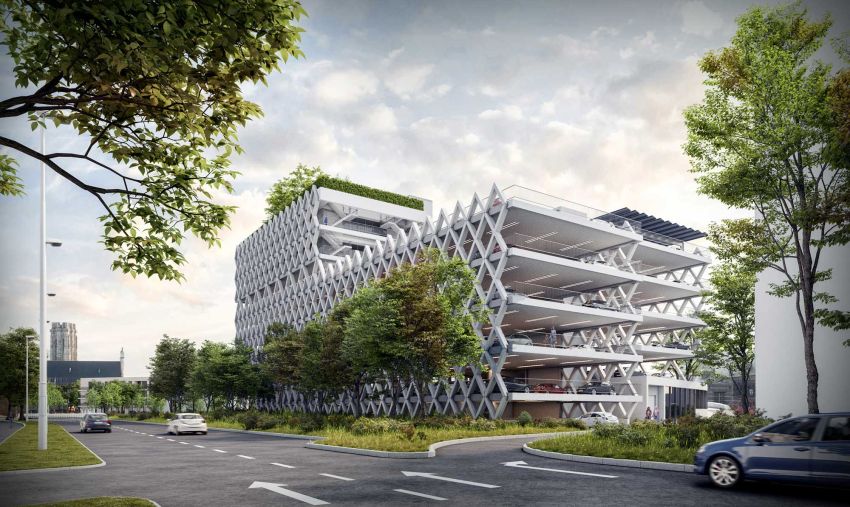 Precast in Buildings:  WINNAAR | MOBILITY HUB – MECHELEN
