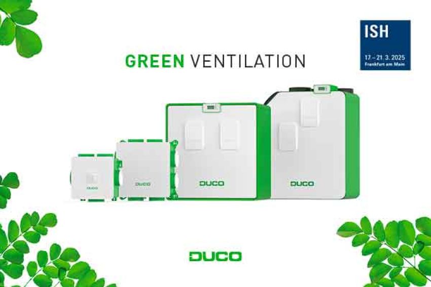 DUCO op ISH 2025: Slimme ventilatieoplossingen in de spotlight