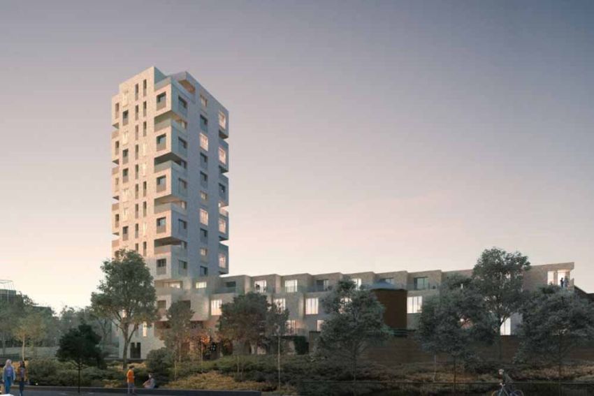 Iconische Chipperfield-toren bereikt zijn finale hoogte